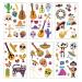 Mexican Day of the Dead Temporary Tattoos - 125pcs for Men, Women & Kids | Cinco de Mayo Halloween Transfers - Buy Online on GoSupps.com