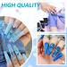 Vrenmol Poly Nail Gel Set - 6 Colors French Manicure Starter Kit for Professional Nails - Blue Green Glitter Enhancement Gel for Salon & Home DIY - Buy Online on GoSupps.com