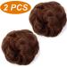 JJstar 2PCS Medium Auburn Messy Bun Hair Pieces - Curly Fake Donut Updo Scrunchies for Women & Girls - High Heat Resistant Synthetic Fiber - Buy Online on GoSupps.com