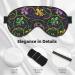 Mardi Gras Printable Sleep Eye Mask - Soft Blindfold with Elastic Strap for Travel & Night Sleeping - Buy Online on GoSupps.com