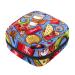 Hamburger Hot Dog Fries Cola coffee pizza pattern sanitary napkin storage bag portable period pocket for women teen girls menstrual cup bags lying holding holder