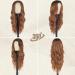 BARSDAR Lange Wellig Auburn Wig - 66cm Curly Wavy Heat-Resistant Synthetic Hair for Women | Perfect for Daily Wear Parties & Halloween - Ombre Auburn - Buy Online on GoSupps.com