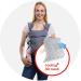 YOU+ME Baby Carrier: 4-in-1 Convertible Infant Carrier for Newborn to Toddler, 8-32 lbs, with Bonus 2-in-1 Bandana Bib (Grey Mesh) - Buy Online on GoSupps.com