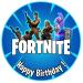 Edible cake topper - cake uphill birthday - Tortendendeko Fortnite gamer motif - birthday cake decoration from fondant - around 20 cm - dining paper tortendeco - cake decoration