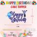 Seyal Vamprina Happy Birthday Cake Topper - Buy Online on GoSupps.com