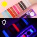 Glow Under UV Blacklight Face Paint - 10 Bright Colors Metallic Neon Palette Water-Based Makeup for Parties & Halloween - Includes Brushes for Kids & Adults - Buy Online on GoSupps.com
