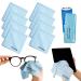 Elite Tech Gear Microfiber Cloth - 8-Pack 12" x 12" Oversized Cleaning Cloths. Washable and Durable Microfiber Cleaning Cloth for Glasses Lenses Electronics and Screens. High Tech Quality Material Light Blue 8-Pack "OVERSIZED"
