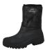 Women's riding boots for horses rain protection stable walking rain snow winter skiing warm farm fabric - black PU leather - size: 39 EU