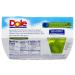 Dole Pineapple in Lime Gel Fruit Bowls 4.3 oz 4 ct - Refreshing Snack Option - Buy Online on GoSupps.com