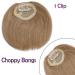 Rich Choices Remy Real Hair Clip-in Bangs - Dark Blonde Choppy Fringe Extensions - 8.5g One Piece - Buy Online on GoSupps.com