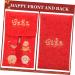 TEHAUX Brocade Red Envelope New Year Red Envelopes Chinese Red Envelopes Chinese Money Envelope Chinese Wedding Envelopes Gift Envelopes Chinese Hong Bao Pocket Money Lai See Lucky Li Xi Red 2 18X10.5CM - Buy Online on GoSupps.com
