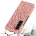Buy Tivenfezk Nadoli Glitter Shell Case for Samsung Galaxy Z Fold 5 - Red Glossy Sparkling Bling Ultra-Small Shockproof Protective Cover - Buy Online on GoSupps.com