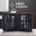 Ben Sherman Men's Travel Nail Clippers Set - 5-Piece Grooming Kit with Scissors, Tweezers, and Leather Case - Buy Online on GoSupps.com