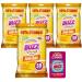 Buzz Antibacterial Wipes - 200pk Lemon Scented Cleaning Wipes Antibacterial Surface Cleaning Kills 99.9% of Bacterial Anti bac Wipes Kitchen Wipes