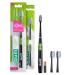 GUM ActiVital Sonic toothbrush with 2x replacement brush heads (black)