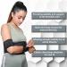 Shoulder Immobilizer Arm Sling Brace for Clavicle Collar Bone Dislocation & Rotator Cuff Surgery - Black Universal (30-41) - Buy Online on GoSupps.com