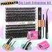 PHKERATA DIY Eyelash Extension Kit 8-16MM D Curl - 185Pcs Individual Lash Clusters with Glue, Tweezers, and Seal for Perfect Results - Buy Online on GoSupps.com