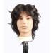 Male Mannequin Head with 100% Human Hair for Cutting and Styling | Cosmetology Manikin Head with Clamp Stand - Buy Online on GoSupps.com