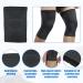 VOCOSTE Knee Sleeves - 2 Pack Compression Brace for Men & Women | Knee Support | Nylon Small Black - Buy Online on GoSupps.com