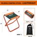 SPOFINE Folding Camping Stool - Portable Chair for Adults & Children - X-Large Orange Foldable Stool for Fishing, Hunting, Travel, Backpacking, Hiking - Buy Online on GoSupps.com