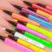 Colored Liquid Eye Liner Waterproof Fluorescent Eye Liner Face Glitter - UV Neon Pigmented Graphic Liners Face & Body Painting Liner Festival Makeup Kit for Women Girls - Buy Online on GoSupps.com