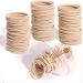 DealEachDay Elastic Hair Ties for Thick Hair  100 PCS Hair Bands for Heavy and Curly Hair  2.17 Inch in Diameter Blonde Ponytail Holders for Women  Men and Girls(4mm) (Light Blonde)
