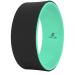Prosource Fit Yoga Wheel Prop 12 for Improving Yoga Poses & Backbends, Flexibility, Balance, Stretching, Relaxation, Black/White Black/Green