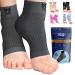 Plantar Fasciitis Socks for Women & Men - Best Foot & Ankle Compression Sleeve Brace for Everyday Use - Provides Arch Support & Heel Pain Relief (Gray Medium) Medium Gray 1