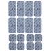 16 mixed set Tens-Ems adhesive electrodes |Compatible with TENS devices & Ems trainers from Sanitas (such as SEM 40.41) & Beurer (like EM 40.41) |Reusable |Certified medical device from Axion