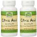 Now Foods - Citric Acid, 4 oz powder (Pack of 2)
