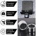 Shop Aot 2x Razor Bracket Shower - Black & Silver Towel Holder | Multi-Purpose Stainless Steel Self-Adhesive Hooks for Bathroom & Kitchen - No Drilling Required - Buy Online on GoSupps.com