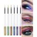 Chameleon Multichrome Glitter Liquid Eyeliner Kit-6Pcs Purple/Blue/Gold/Green Metallic Satin Colored Finish Eye Liner Eye Shadow Stick Longwear Ultra-Fine Tip Eyeliner Pen for Glitter Makeup 6 Colors - Buy Online on GoSupps.com