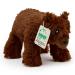 Zappi Co Ultra Soft Grizzly Bear Plush Toy (21cm Length) - 100% Recycled Eco-Friendly Newborn Gift Realistic Lifelike