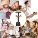 Vtrem Men's Double Edge Safety Razor | Black Reusable Shaving Razor for Men & Women + 5 Blades - Eco-Friendly Grooming - Buy Online on GoSupps.com