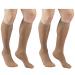 Truform Compression 8-15 mmHg Sheer Knee High Stockings Beige Large 2 Count (1763BG-L 2PK) Large (Pack of 2) Beige