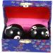 Beaupretty 4-Piece Massage Globe Handballs - Gymnastics Training & Yoga Fitness Massage Balls | Cloisonn Metal Balance Balls for Hand Therapy - Buy Online on GoSupps.com