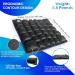ANMSVI Air Inflatable Wheelchair Seat Cushion for Car & Office Adjustable Firmness for Coccyx - Black With Grey Cover - Buy Online on GoSupps.com