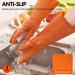 VGO RB2186 Rubber Cleaning Gloves - 3 Pairs Thick Long Sleeves Reusable Kitchen & Household - L (Orange) - Buy Online on GoSupps.com