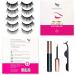 Magnetic False Eyelashes & Eyeliner Kit - 5 Pairs Natural Look, Reusable 3D Lashes with Tweezers | No Glue, Waterproof Formula - Buy Online on GoSupps.com