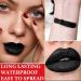 Buy Matte Black Lipstick for Women | Long Lasting Waterproof Liquid Lip Gloss | Non-Stick Non-Fading Lip Makeup | Perfect for Halloween | 1P Black - Buy Online on GoSupps.com