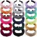 SIQUK 18 Pieces Top Knot Headband Wide Turban Headband Cloth Cross Knot Headbands for Women Multicolored