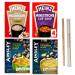 Cup Soup Variety Bundle Mushroom Minestrone Chicken and Leek Caribbean total of 14 packets Wooden Stirrer x10