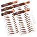 Cabilock Autocollants pour Sourcils Marron 5 Pi ces Kit Transfert D'eau Waterproof Maquillage Femmes Utilisation Quotidienne Entretien et Mise