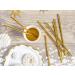 7.75'' Solid Gold Foil Drinking Straws Paper Cake Pop Sticks 100 Shiny Metallic Paper Straws for Juice Cocktail Milkshake 6*197mm - Buy Online on GoSupps.com