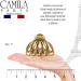 Camila Paris CP3052 French Octopus Hair Clip - Large Claw Clip for Thick & Long Hair, No-Slip Grip - Gold, Made in France - Buy Online on GoSupps.com