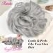 REECHO Silver Grey Messy Bun Updo Hair Piece for Women - Synthetic Tousled Bun Donut Accessory Scrunchie - Buy Online on GoSupps.com