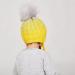 LANGZHEN Toddler Kids Winter Earflap Knit Hat | Fleece Lined Beanie for Baby Boys Girls 2-4 Years - Yellow - Buy Online on GoSupps.com