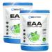 EAA powder Lime Mint 2x 500gr - Essential amino acids - 11G protein per serving - without poor aftertaste - vegan & high -dose - BIOS Nutrition (Made in Germany) Lime Mint 1000 g (2 pack)