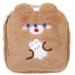 DOITOOL Cute Sanitary Napkin Pouch Washble Sanitary Napkin Storage Container Bag for Girls Period Pouch Period Bag Brown