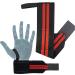 Rodzina Power Weight Lifting Wrist Wraps - Red and Black | Gym Training Supports - One Size Fits All - Buy Online on GoSupps.com